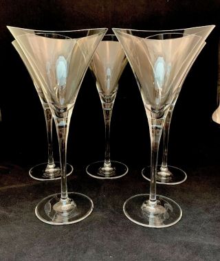 Hoya Desire Crystal Water Goblet Wine Martini Glass Stemware Single Japan 9 7/8 "