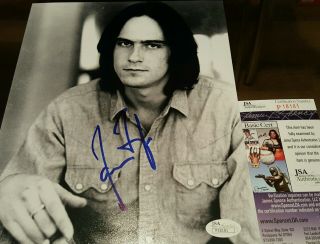 James Taylor Signed B&w 8x10 In Person.  Jsa Certified