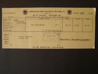 Movie Letterhead Associat First 1921 Two Minutes To Go Charles Ray Mary Anderson