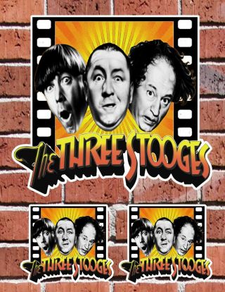 The Three Stooges Show School Auto Skate Home Decal Stickers