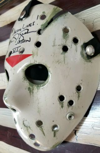 CJ Graham Autographed Custom Painted Jason Voorhees Mask FRIDAY THE 13TH Part VI 2