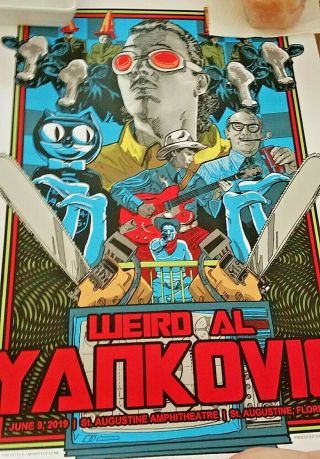 Weird Al Yankovic Strings Attached Tour Poster | St.  Augustine,  Fl - 06/09/2019