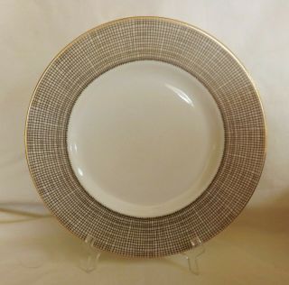Set Of 6 Wedgwood Vera Wang Gilded Weave 9 " Plates