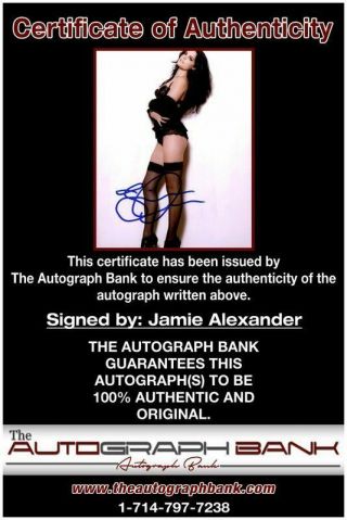 Jamie Alexander authentic signed celebrity 8x10 photo W/Cert Autographed C6 2