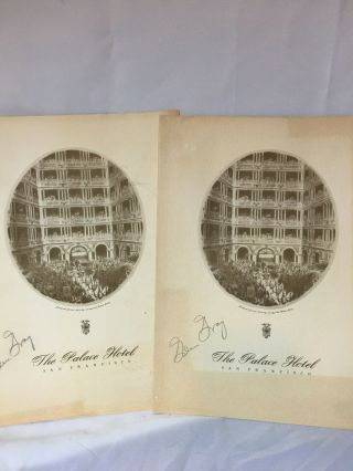 1941 Very Early Signed Autograph Glen Gray and his Orchestra at The Palace Hotel 5