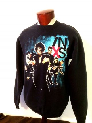 Vtg Authentic 1990 Inxs Michael Hutchence Concert Double Sided Sweater Size Xl