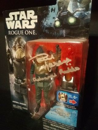Star Wars Admiral Raddus Rogue One Autograph Paul Kasey Signed Figure Cheers 3