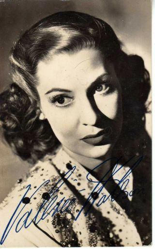 Valerie Hobson - Picture Hand Signed Rare