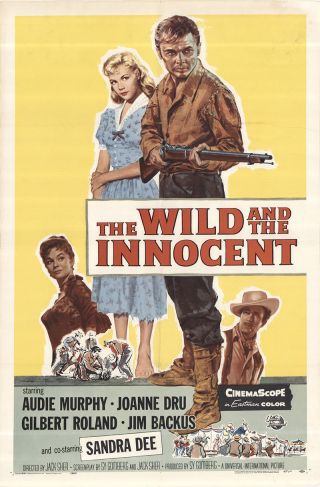 The Wild And The Innocent 1959 27x41 Orig Movie Poster Fff - 46535 Audie Murphy