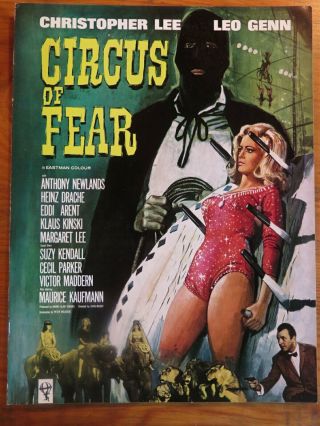 Psycho Circus Of Fear 1967 Film Publicity Campaign Book Christopher Lee