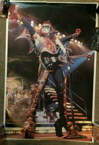 KISS - ALIVE II GENE SIMMONS 1977 AUCOIN OFFICIAL POSTER FROM ORDER FORM EX 3