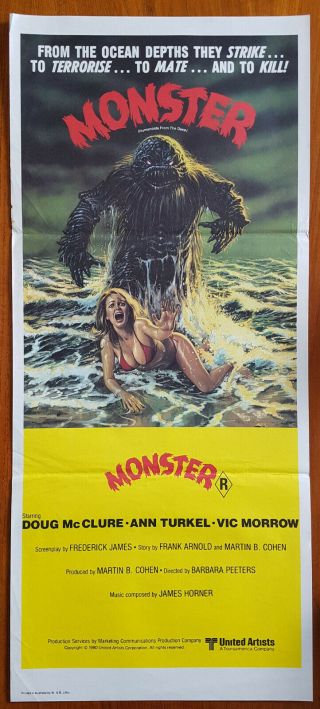 Humanoids From The Deep (1980) Australian Daybill Movie Poster Horror