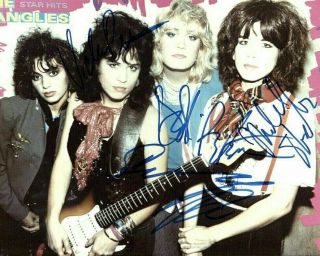 The Bangles Fully Autographed 8x10 Color Photo Pc 1001