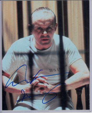Anthony Hopkins As Hannibal Lecter Autograph 8 " X10 " Photo Silence Of The Lambs