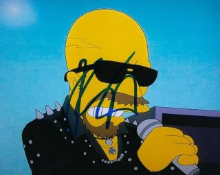 Gfa Judas Priest Simpsons Rob Halford Signed 8x10 Photo Proof Ad7