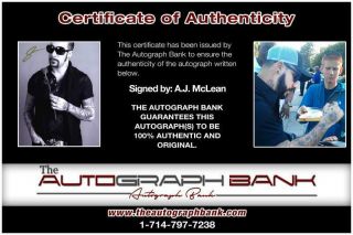 Backstreet Boys A.  J.  Mclean authentic signed 8x10 photo |CERT Autographed A0010 2