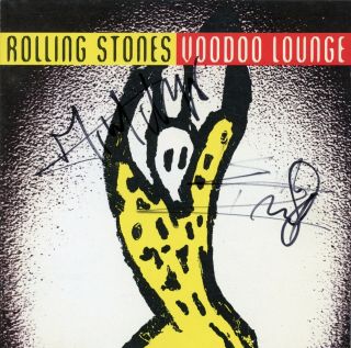 The Rolling Stones Mick Jagger & Keith Richards Signed Cd Voodoo Lounge