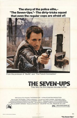 The Seven - Ups 1974 27x41 Orig Movie Poster Fff - 38551 Roy Scheider U.  S.  One Sheet