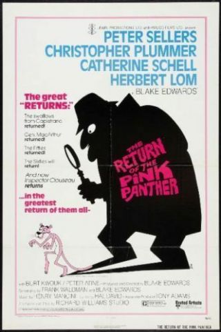 Return Of The Pink Panther 27x41 Folded Movie Poster 1975 Peter Sellers