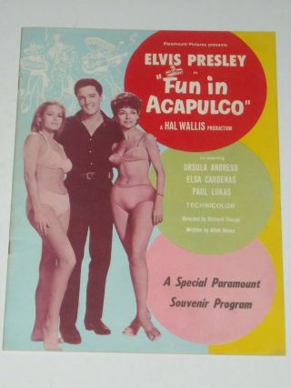Elvis Presley - Fun In Acapulco Movie Programme 1963