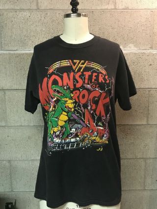 Vintage Van Halen Monsters Of Rock Concert T Shirt 1988