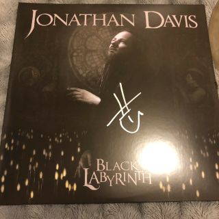 JONATHAN DAVIS Black Labyrinth Autographed Colored Vinyl (Signed 2LP) [KORN] 2