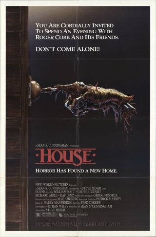 House 1985 27x41 Orig Movie Poster Fff - 15526 Fine,  Very Fine Denholm Elliott