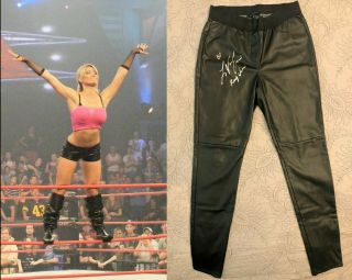 Lacey Von Erich Tna Autographed Signed Ring Worn " People " Pants