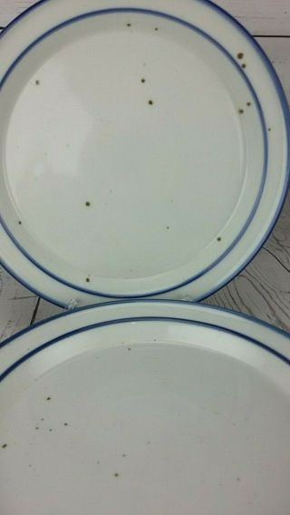 Set of 4 Dansk BLUE MIST Dinner Plates Made in Denmark 2