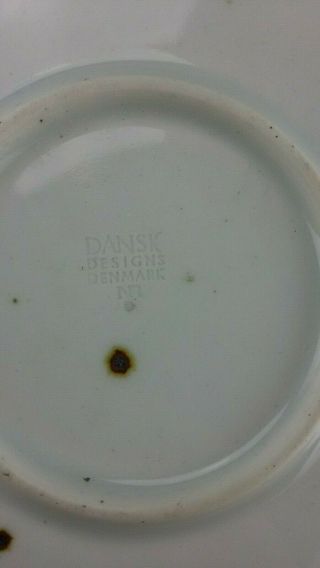 Set of 4 Dansk BLUE MIST Dinner Plates Made in Denmark 3