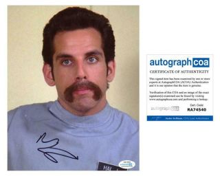 Ben Stiller " Happy Gilmore " Autograph Signed 8x10 Photo Acoa