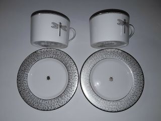 Kate Spade June Lane 2 Cups And 2 Saucers
