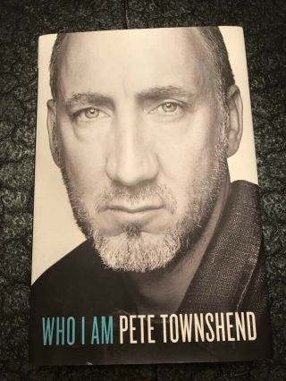 Signed The Who Pete Townshend Who I Am Book W/
