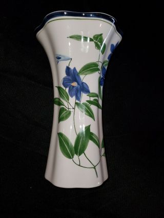 Tiffany & Co Este Ceramiche - Italy Vase - Blue Flowers