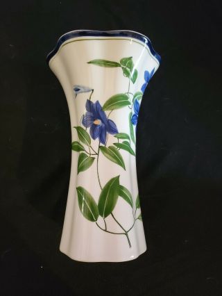 Tiffany & Co Este Ceramiche - Italy Vase - Blue Flowers 2