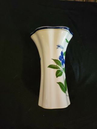 Tiffany & Co Este Ceramiche - Italy Vase - Blue Flowers 6