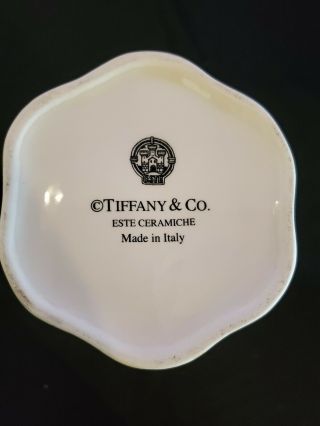 Tiffany & Co Este Ceramiche - Italy Vase - Blue Flowers 7