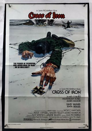 Cross Iron Movie Poster (verygood) One Sheet ‘77 James Coburn James Mason 1923
