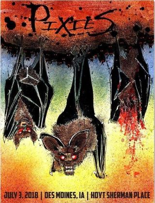 Joey Feldman The Pixies Des Moines,  Ia July 3 2018 Se Poster Print /75