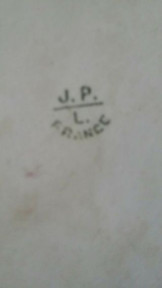JEAN POUYAT Limoges France PORCELAIN Plate HAND PAINTED Antique GRAPES 1890 5