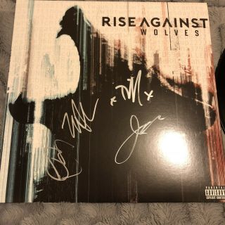 RISE AGAINST Wolves Autographed 12” Vinyl (Signed Record),  Signed 8 X 10 Photo 2