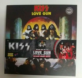 Kiss Love Gun 3¾” Figures Deluxe Box Set Variant Outfits Exclusive
