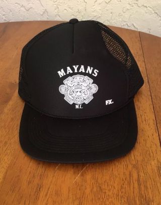 Mayans Mc Tv Show Hat Fx Snapback Mesh Promo Black Adjustable Sons Of Anarchy