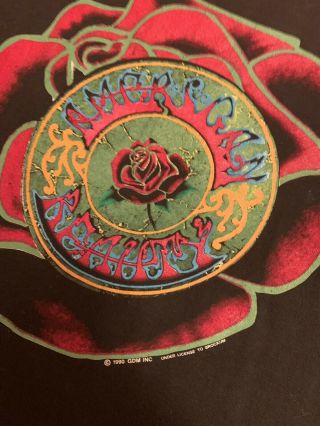 Vintage Grateful Dead Concert T - Shirt From Years Eve 12 - 31 - 1989 Oakland,  Ca