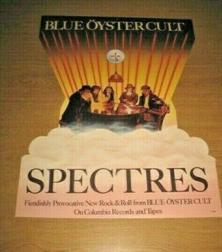 Blue Oyster Cult 1977 Columbia Records Cardboard Hanging Display