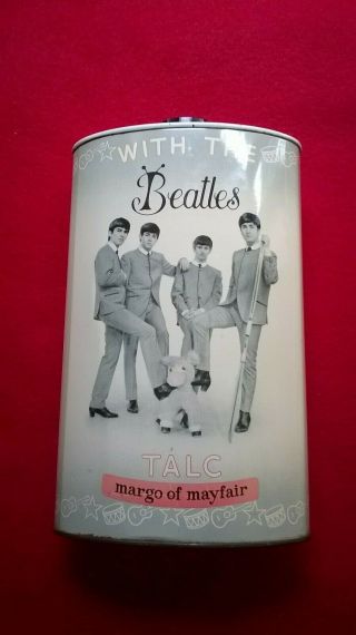 The Beatles 1963/64 Margo Of Mayfair With The Beatles Uk Talc Tin