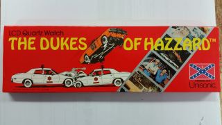 The Dukes Of Hazzard Classic Tv Show Vintage Lcd Quartz Wrist Watch Boxed 1981