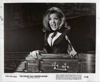 Ingrid Pitt The House That Dripped Blood Vampire In Coffin Busty Photo