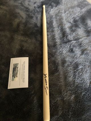 Yonrico Scott Signed Autographed Drum Stick Legendary Drummer
