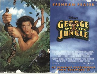 George Of The Jungle 1997 30x40 Orig Movie Poster Fff - 49795 Rolled Disney